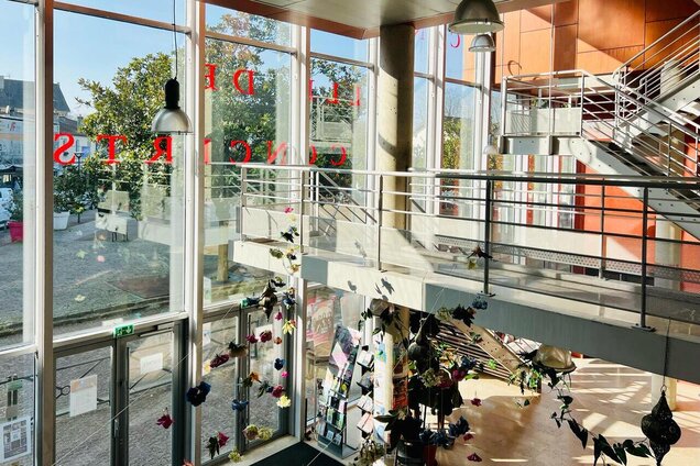 Vue de l'intérieur du batiment de L'Odéon